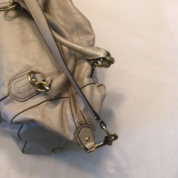 COACH Large Leather Satchel Shoulder Bag - Campbell Turnlock F25508 - Picture 4 of 11